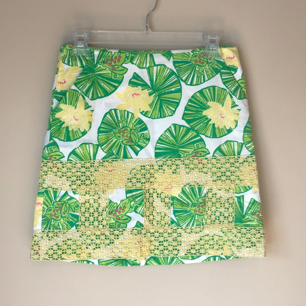 Lilly Pulitzer hip hop hooray lily pad skirt
